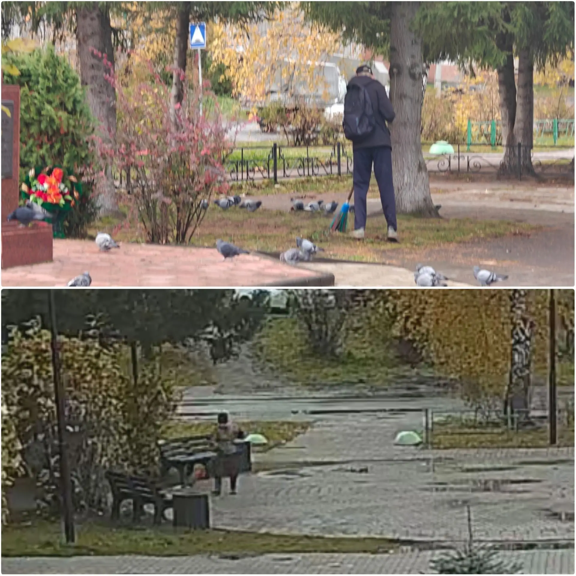 🟣 Продолжаются работы по благоустройству.