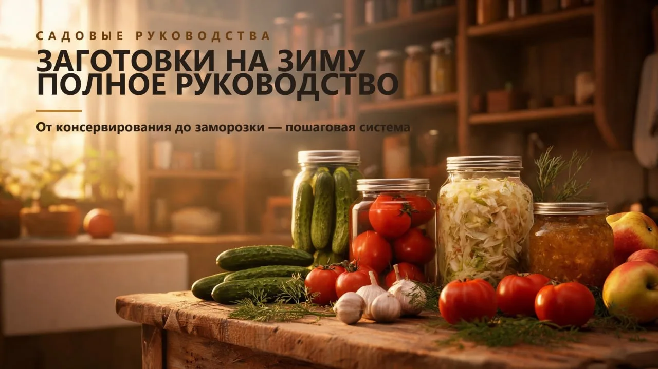 Заготовки на зиму: полное руководство 🍅🥒