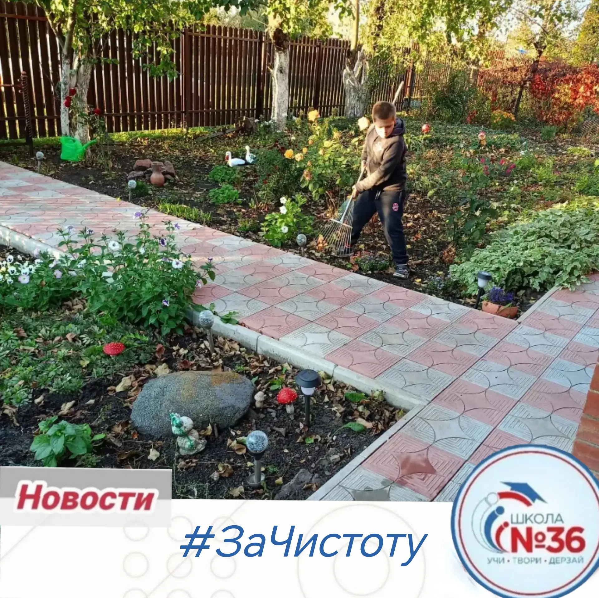 🍂 Осенний субботник 3Д класса!