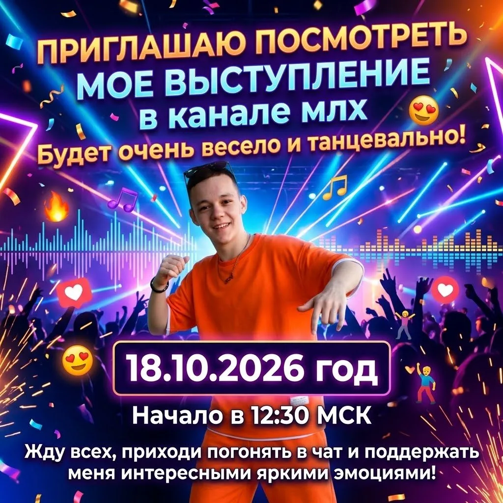 Привет всем, 18 числа уже скоро буду выступать в биго лайфе, жду всех там, по омскому в...