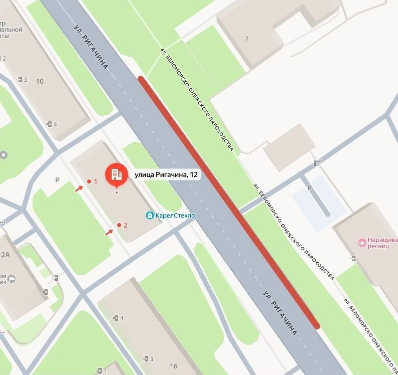 ⚡Схема движения изменится на улице Ригачина в Петрозаводске