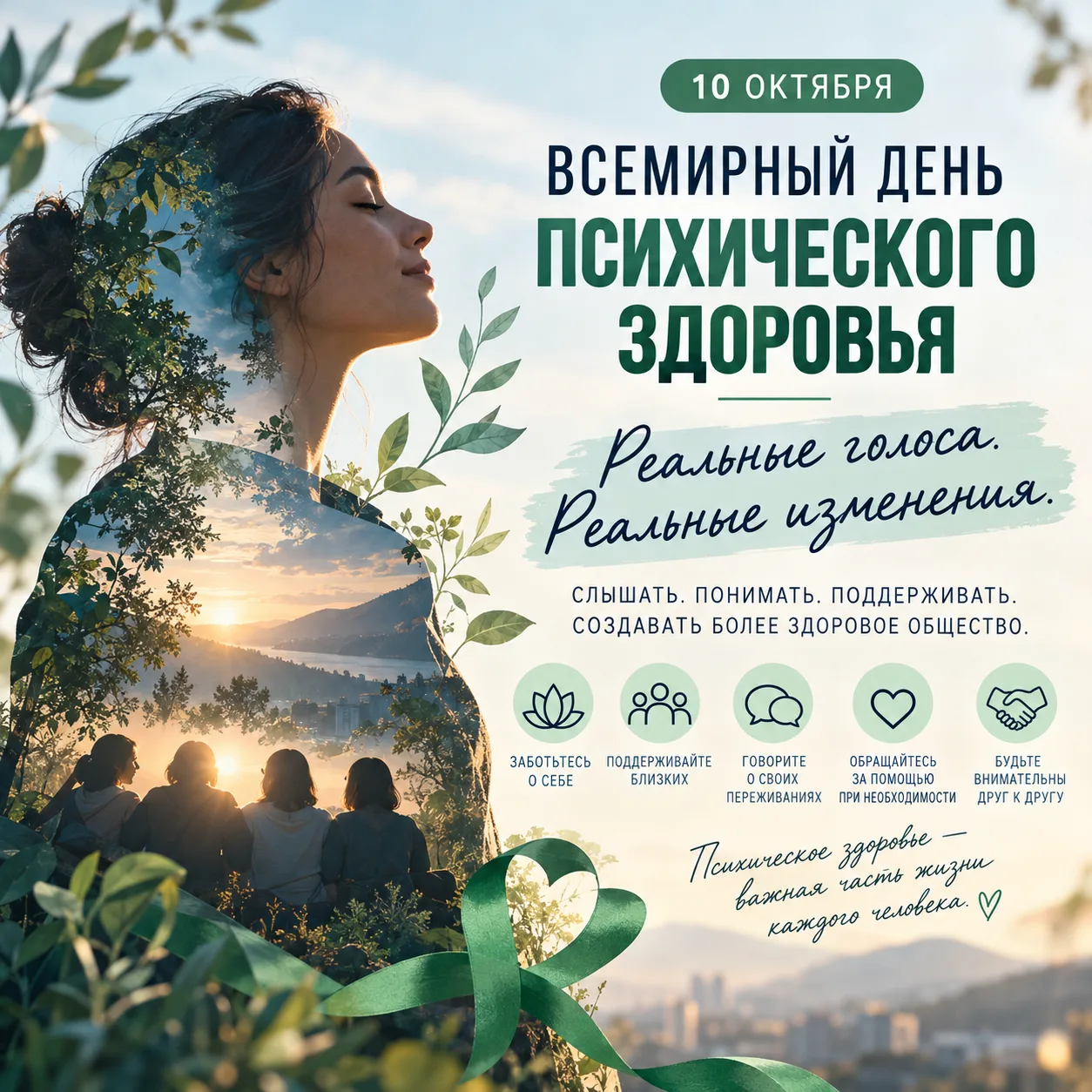 💚 10 ОКТЯБРЯ — ВСЕМИРНЫЙ ДЕНЬ ПСИХИЧЕСКОГО ЗДОРОВЬЯ
