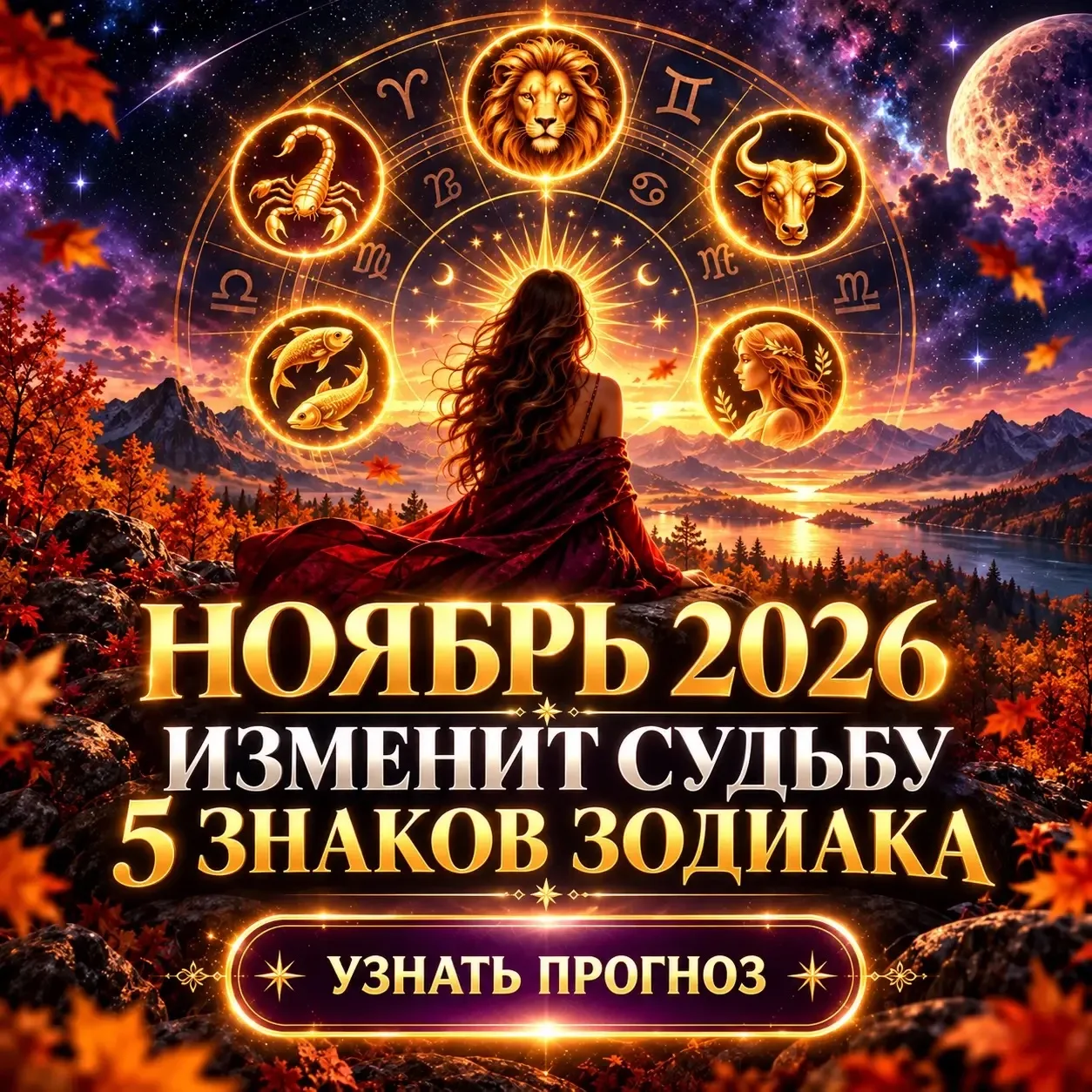🔮 НОЯБРЬ 2026 ИЗМЕНИТ СУДЬБУ 5 ЗНАКОВ ЗОДИАКА