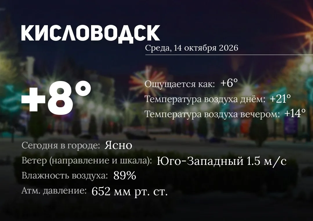 ☀️ Доброе утро, Кисловодск!