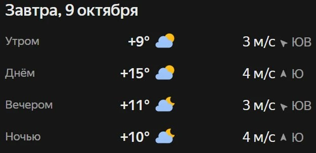 Прогноз погоды☀️