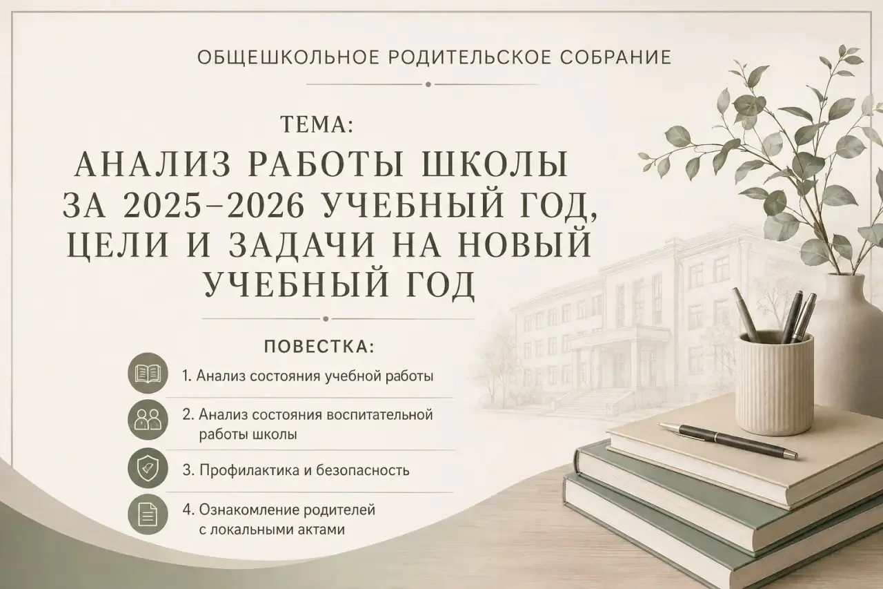 Общешкольное родительское собрание: итоги года и вопросы безопасности.