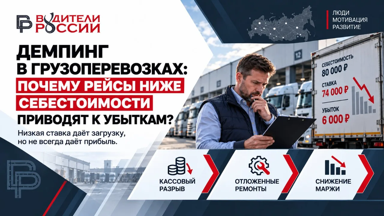 🚛 Демпинг в грузоперевозках: почему рейсы ниже себестоимости могут привести компанию к...