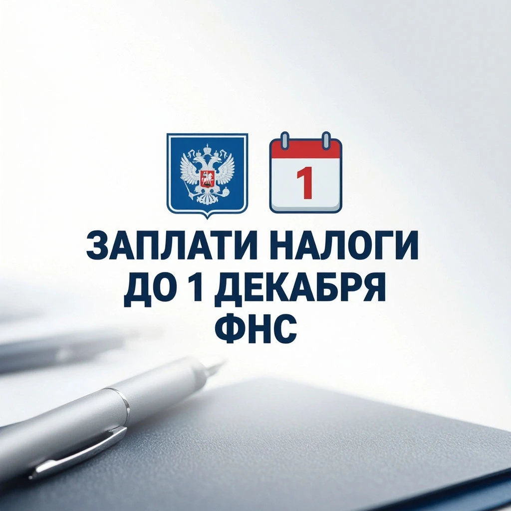 ✅ 1 декабря истекает срок уплаты имущественных налогов