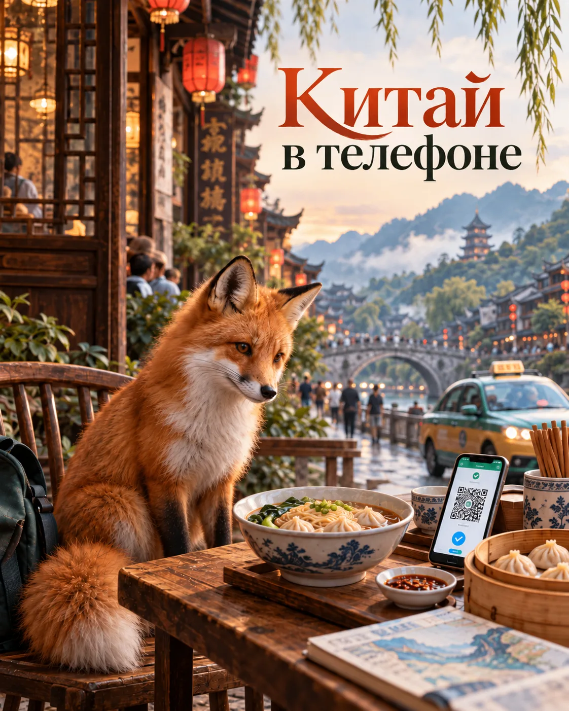 Китай начинается с QR-кода. Даже если вы просто пошли за водой...
