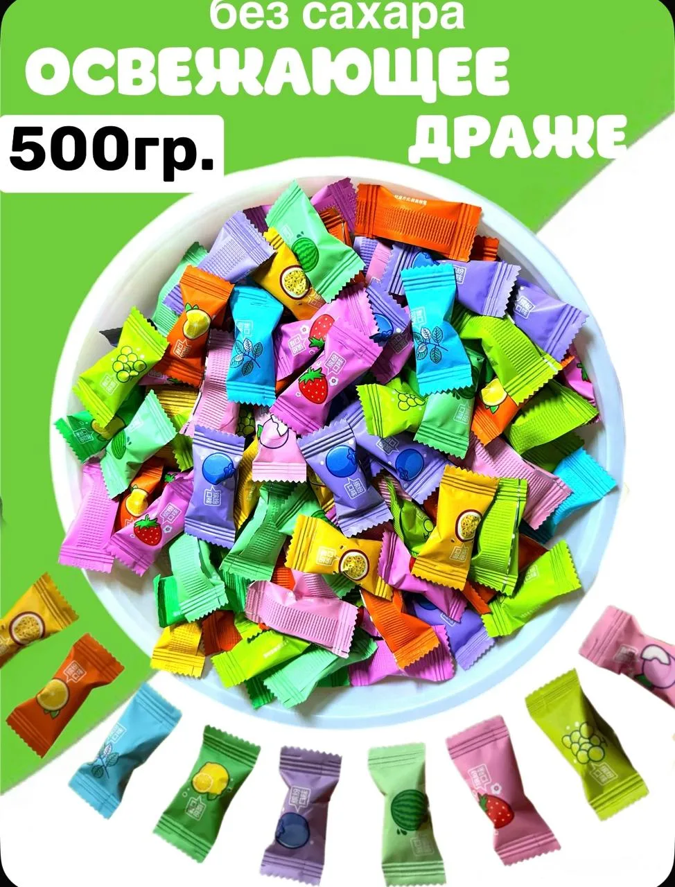 🟠 Китайские конфеты. Освежающие. Без сахара.