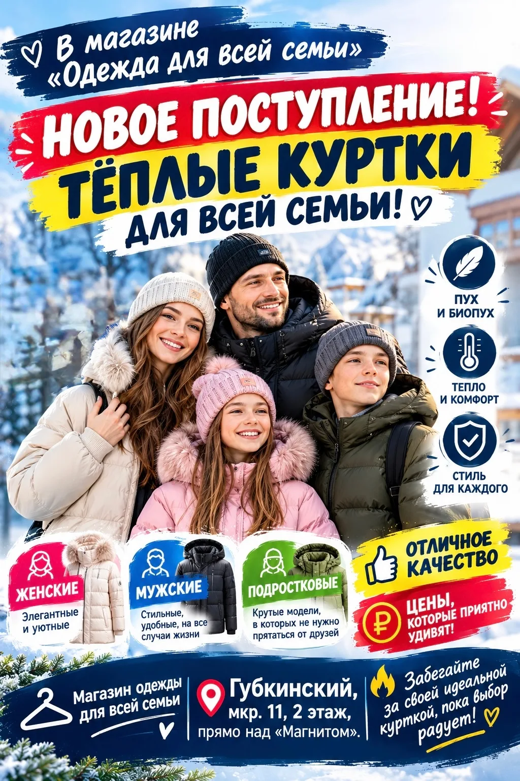 В магазине «Одежда для всей семьи»