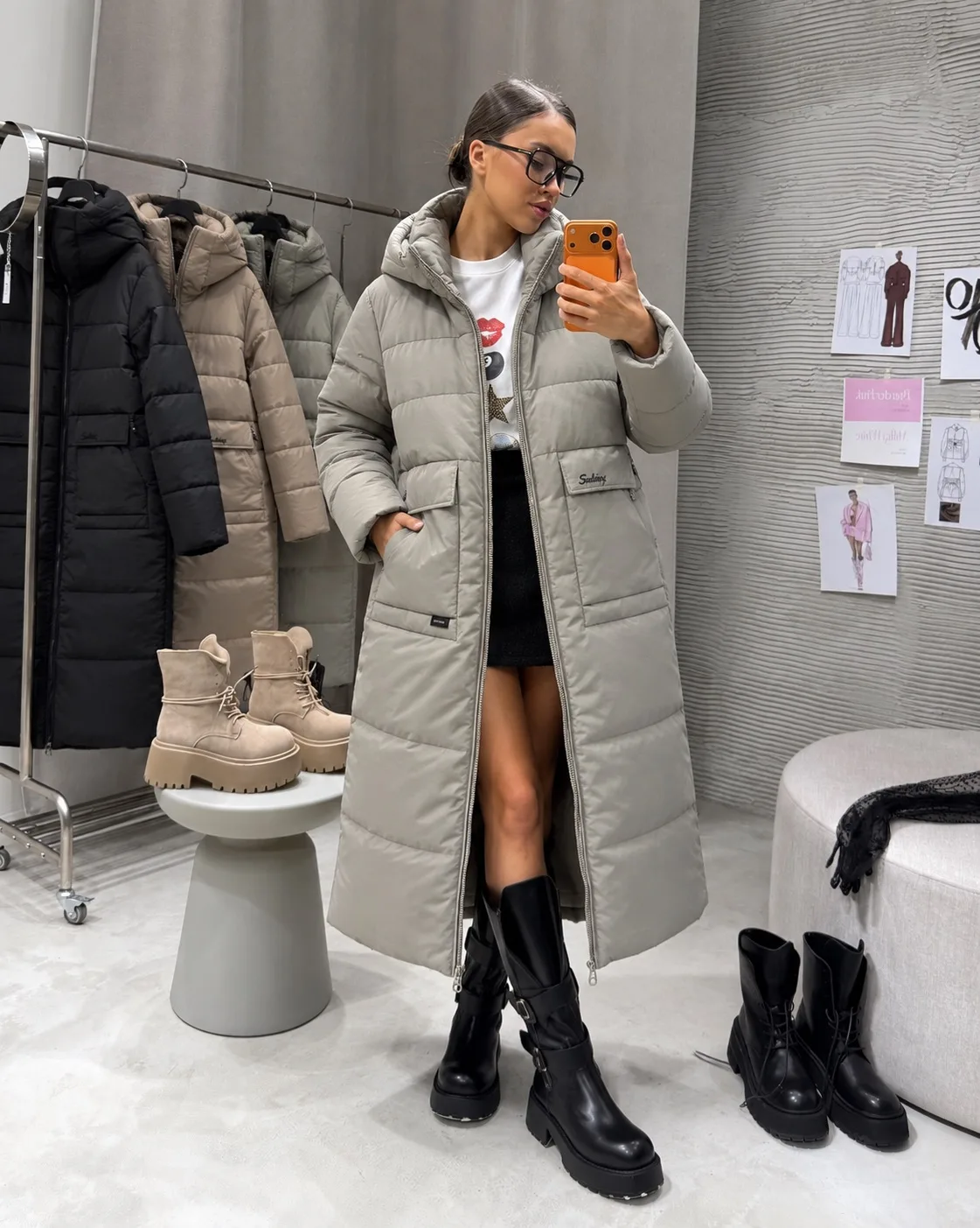 Оригинальные, теплые курточки.