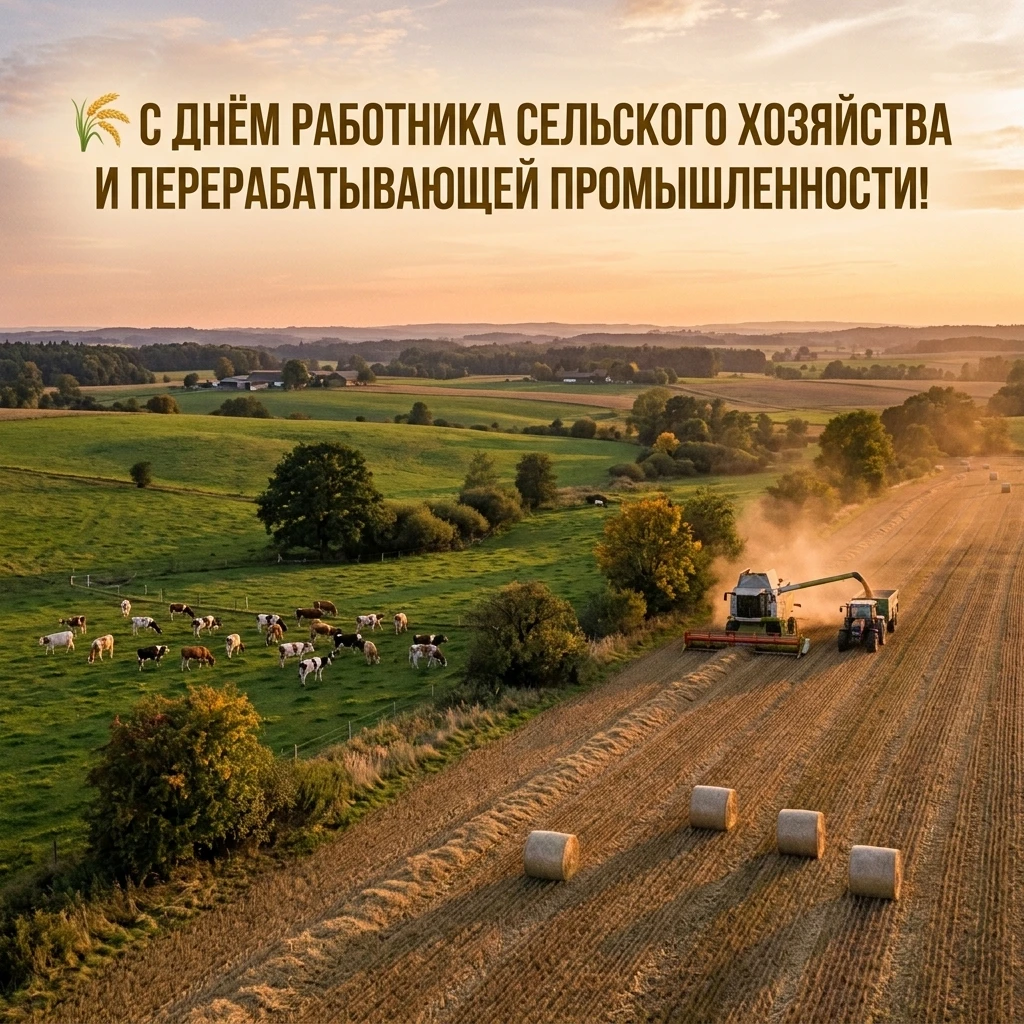 🌾 С ДНЁМ РАБОТНИКА СЕЛЬСКОГО ХОЗЯЙСТВА И ПЕРЕРАБАТЫВАЮЩЕЙ ПРОМЫШЛЕННОСТИ!