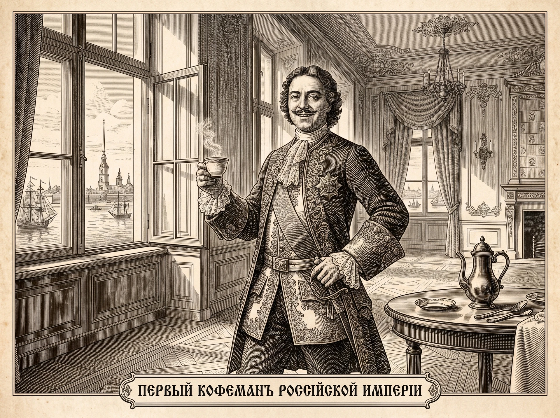 «Пополудни! Время подкрепить дух кофием!»