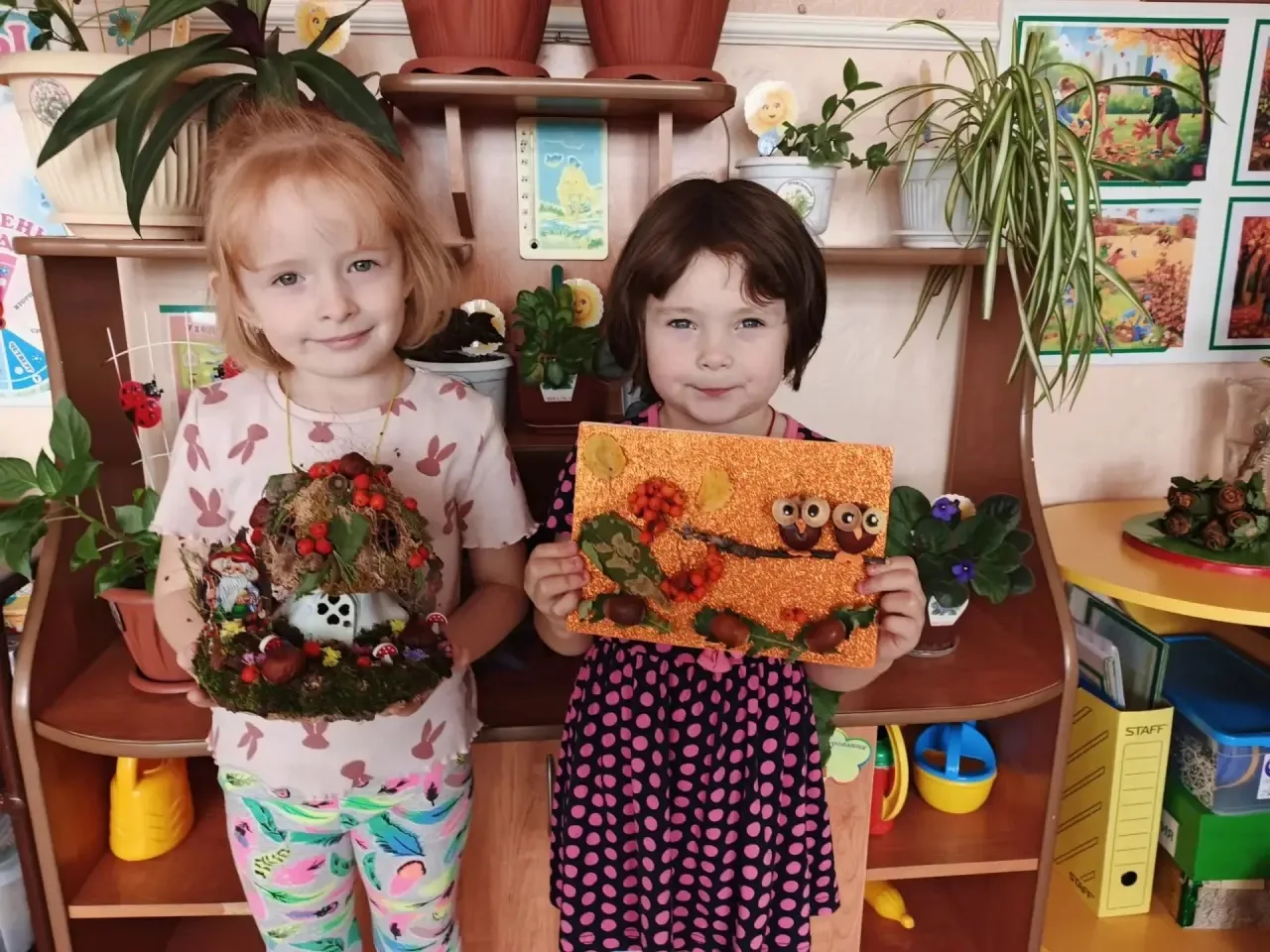 Выставка поделок из природного материала " Осенние фантазии".