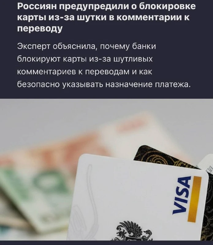 Слова «взятка», «откат» и «в общак» в комментарии к переводу могут насторожить банк и п...