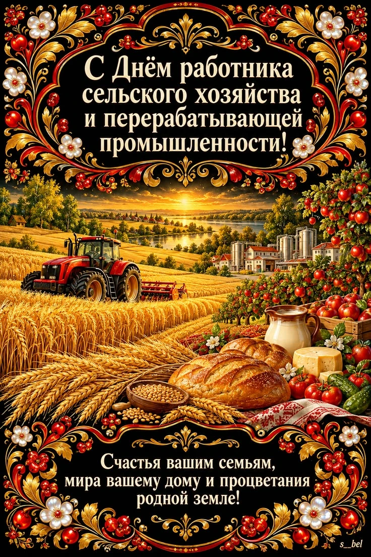 🌹🌹🌹С Днём работника сельского хозяйства и перерабатывающей промышленности! С професс...