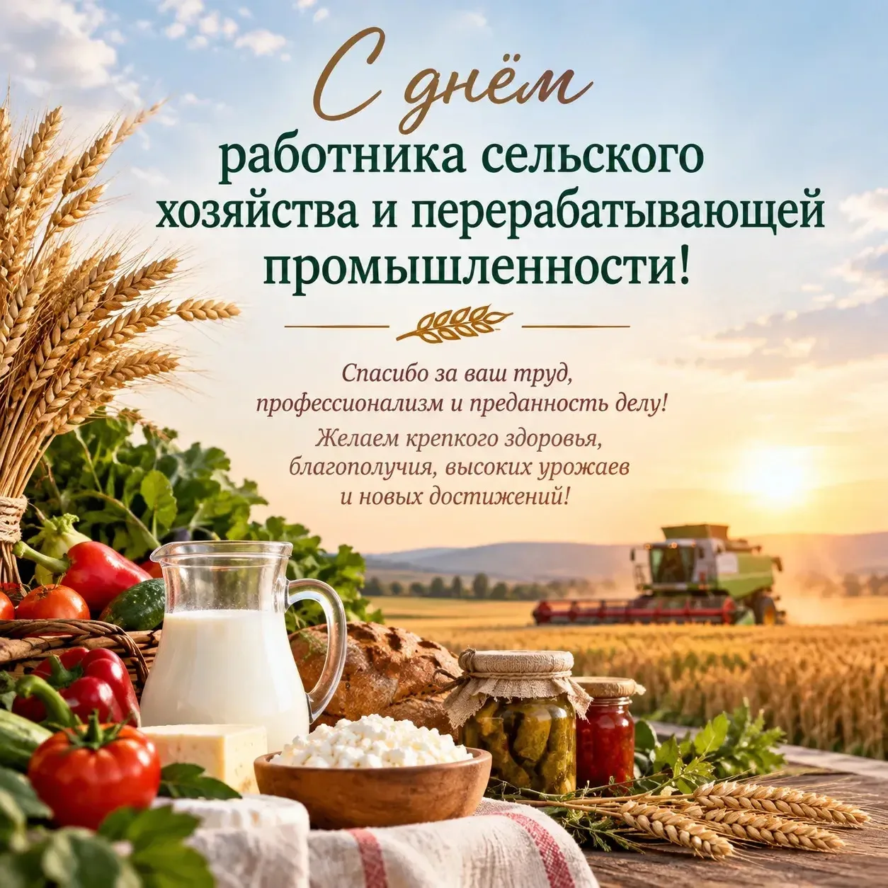 Уважаемые труженики и ветераны сельского хозяйства! Дорогие земляки!