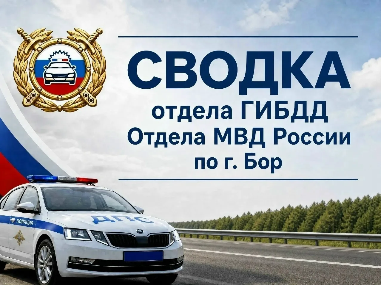 🚔СВОДКА отдела ГИБДД Отдела МВД России по г. Бор