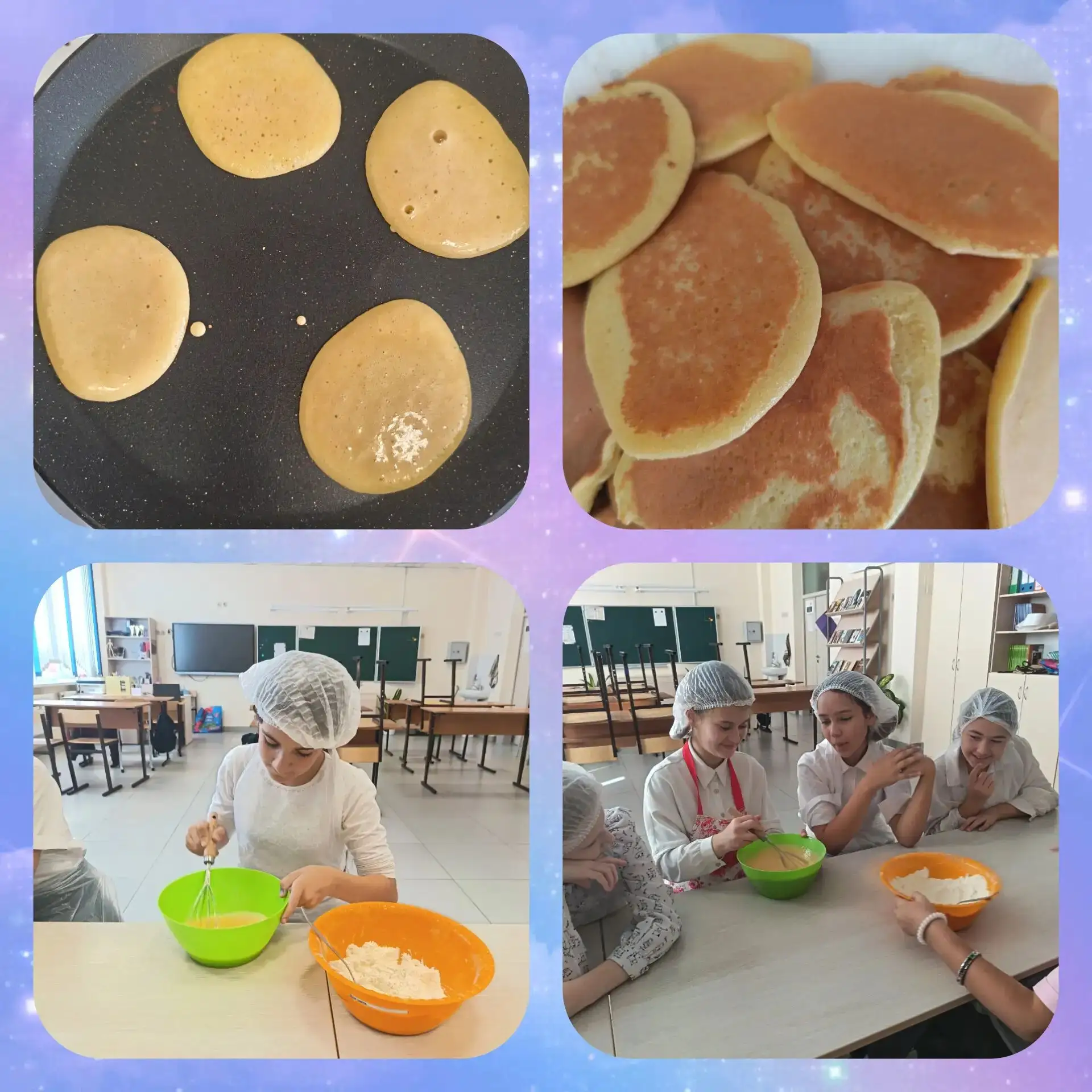 🔥 На уроке технологии девочки 5–6 классов пекли оладушки! 👩‍🍳