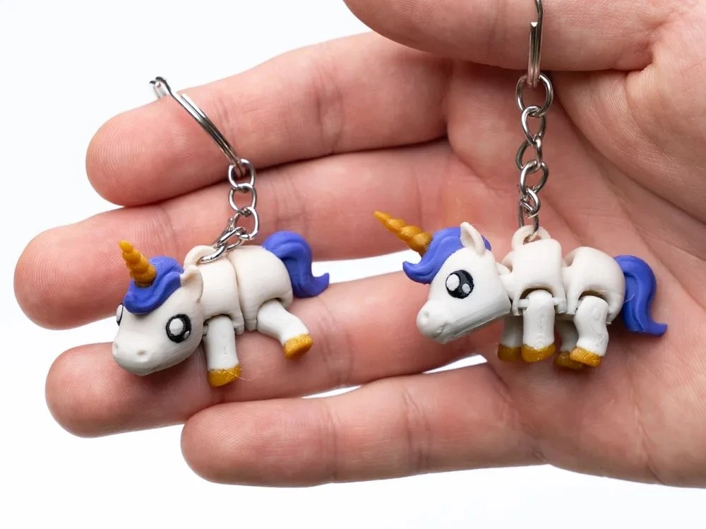 ♡ Единорог — шарнирная игрушка и брелок 🦄