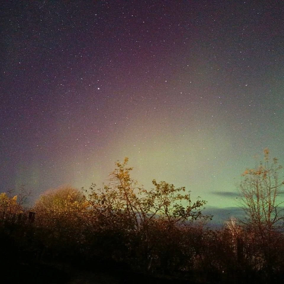 🌌 Северное сияние раскрасило небо над Южным Уралом