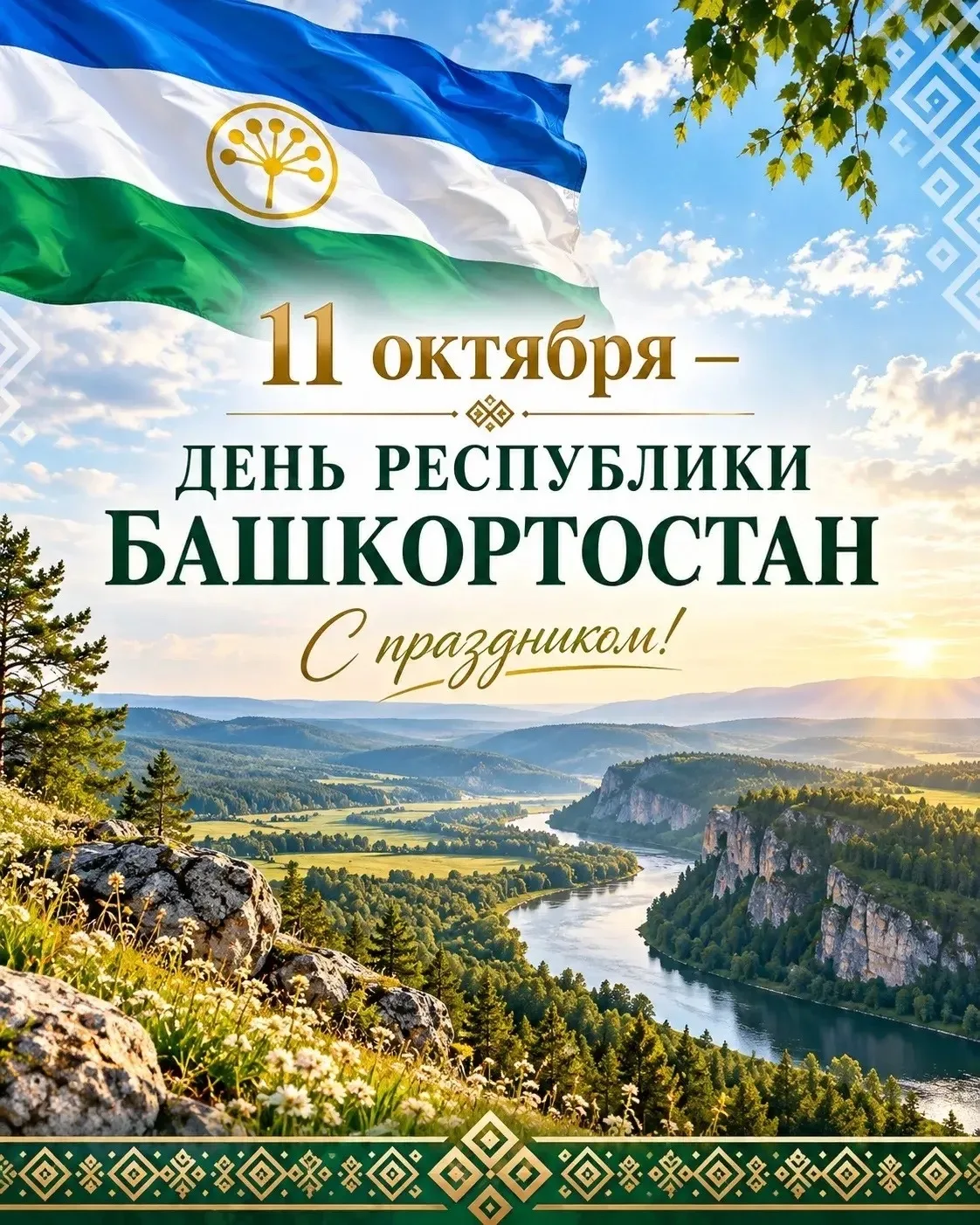 С  Днём Республики Башкортостан, дорогие гафурийцы!