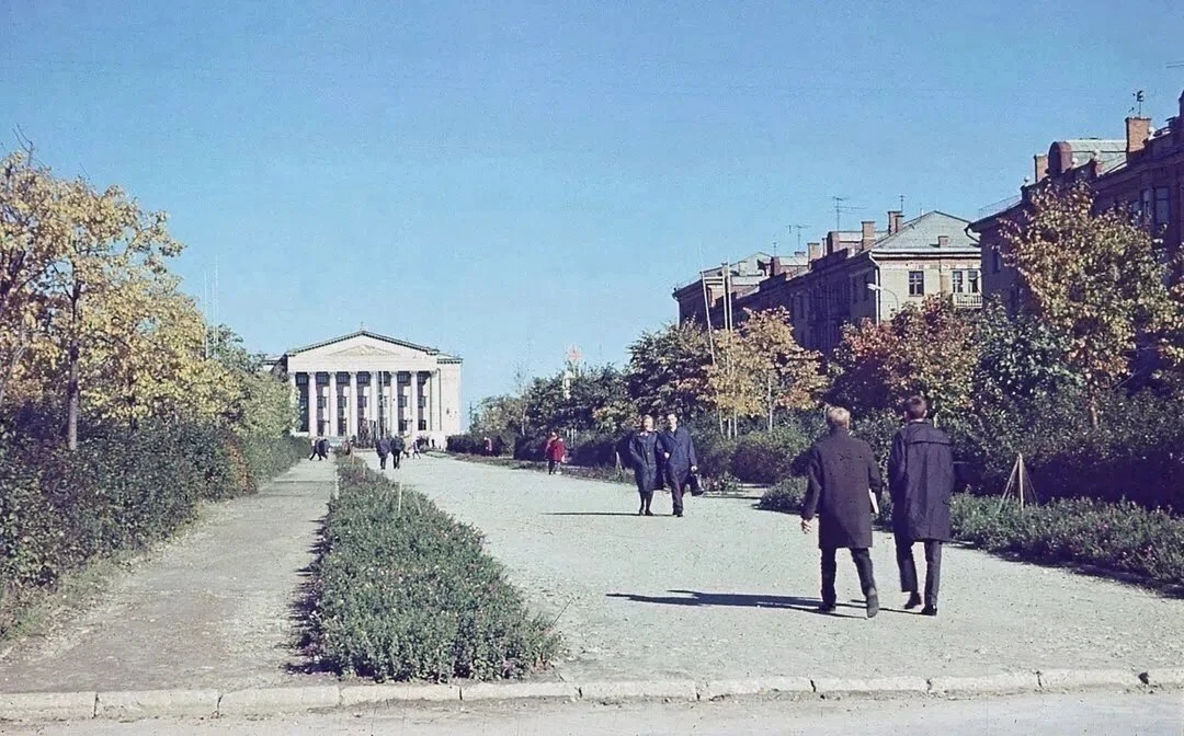 Бульвар Жуковского в 1965 году