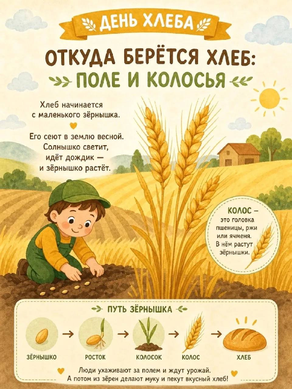 🌾🍞 Откуда к нам пришёл хлеб?