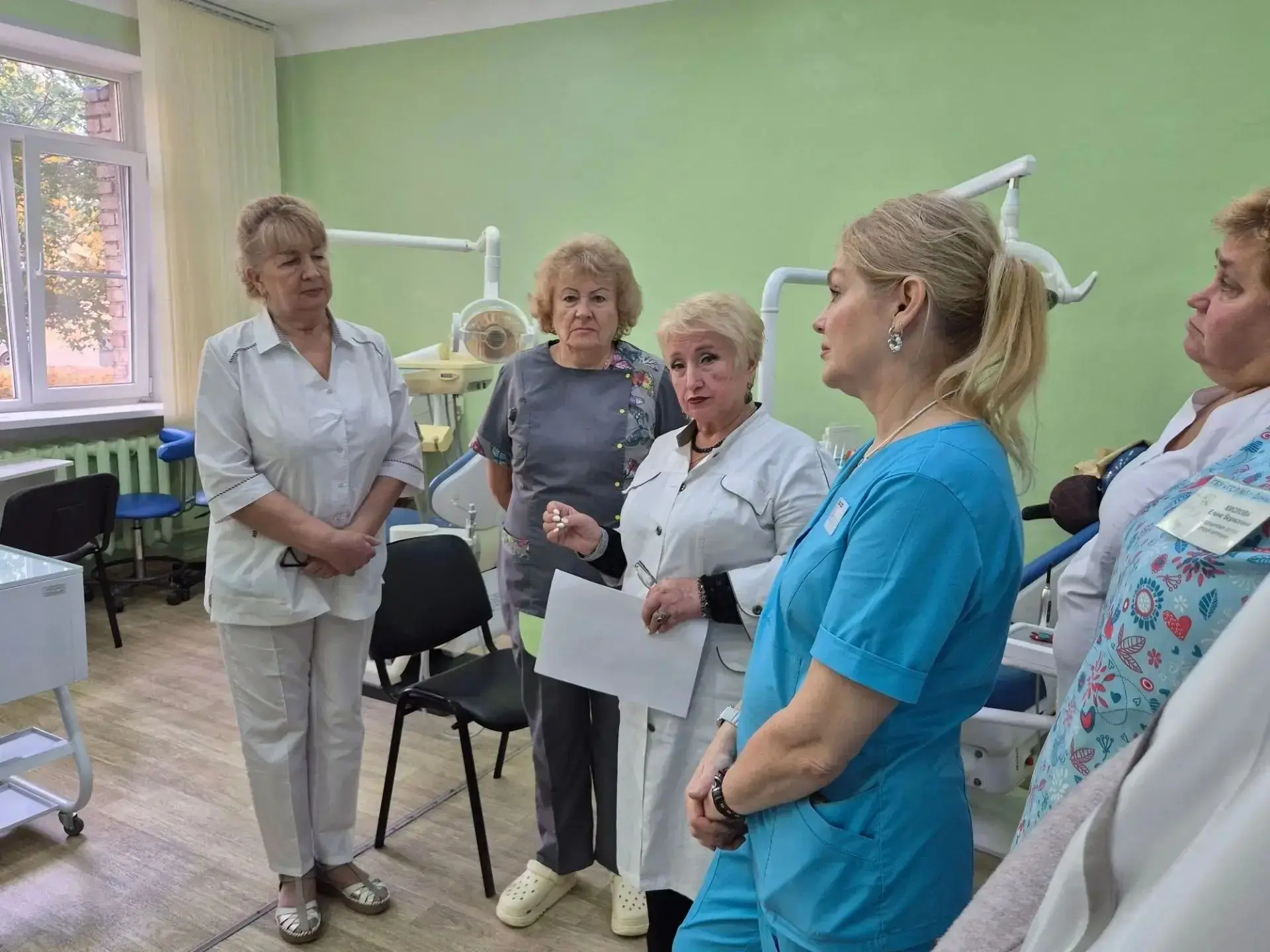 В рамках проекта "Здоровое будущее" в ГБУ ДНР "ГСП №5 г. Донецка" врач-статистик, Ларче...