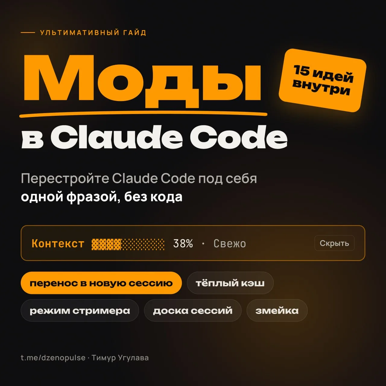 🔥 Моды в Claude Code. Что это такое, зачем нужно и как применять