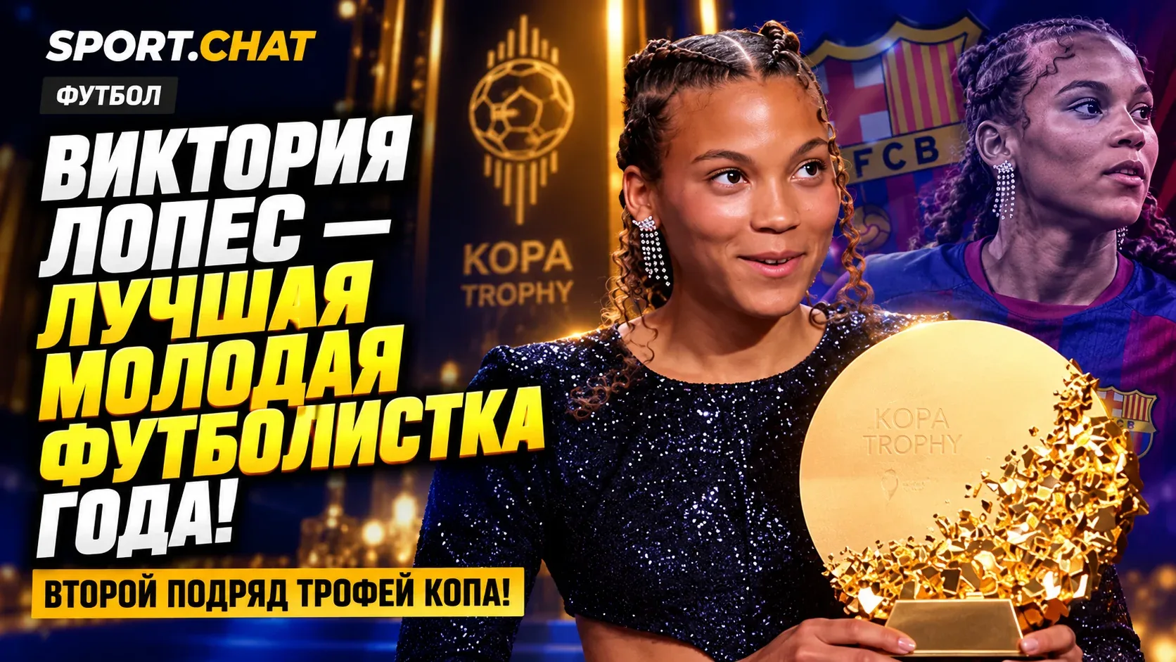 Виктория Лопес — лучшая молодая футболистка мира! Испанка второй год подряд выиграла Тр...