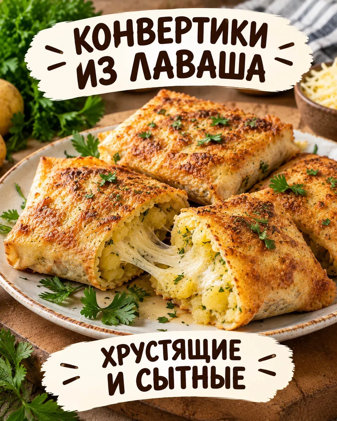 🥟 Пирожки без замеса теста