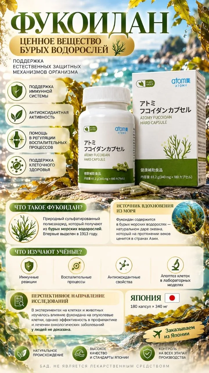 🌿🇯🇵 СЕНСАЦИОННОЕ ОТКРЫТИЕ ЯПОНСКИХ УЧЁНЫХ — ФУКОИДАН!