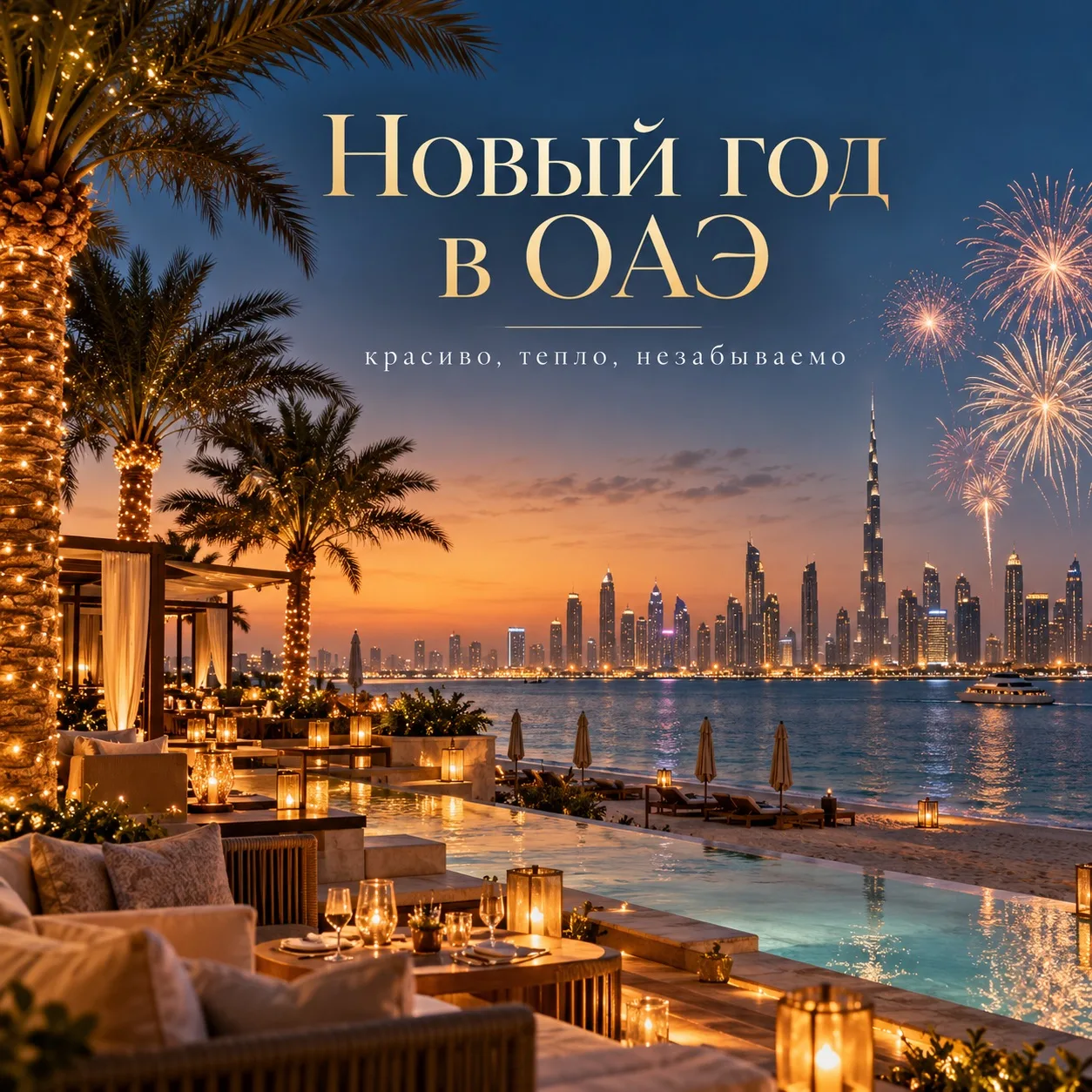 🎄🇦🇪 У Деда Мороза появился конкурент… И у него бассейн, пальмы и всё включено! 😂🌴