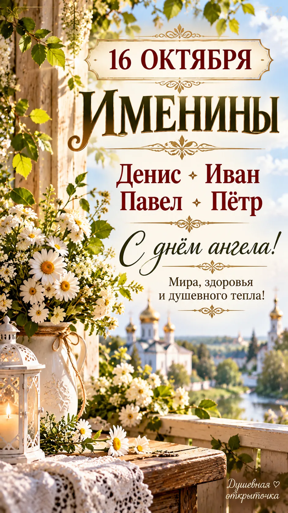 💌 16 октября — именины!