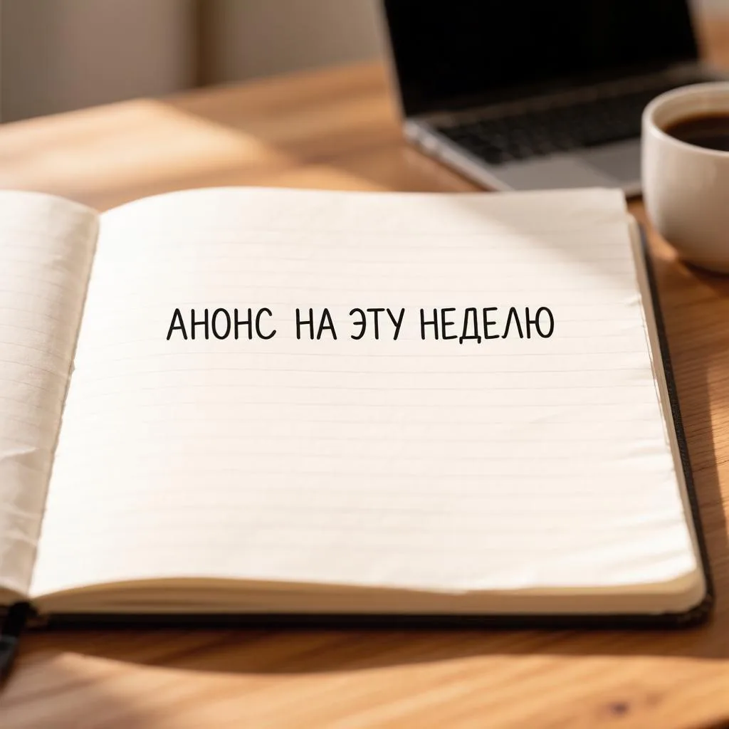 📢Анонс на эту неделю