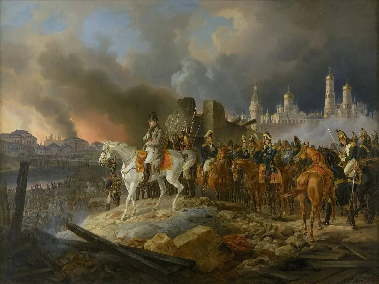 🏛 Наполеон едва не оказался в ловушке горящего Кремля
