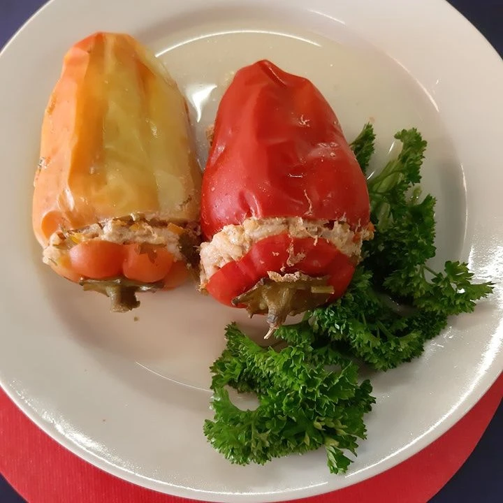 Перец, фаршированный индейкой