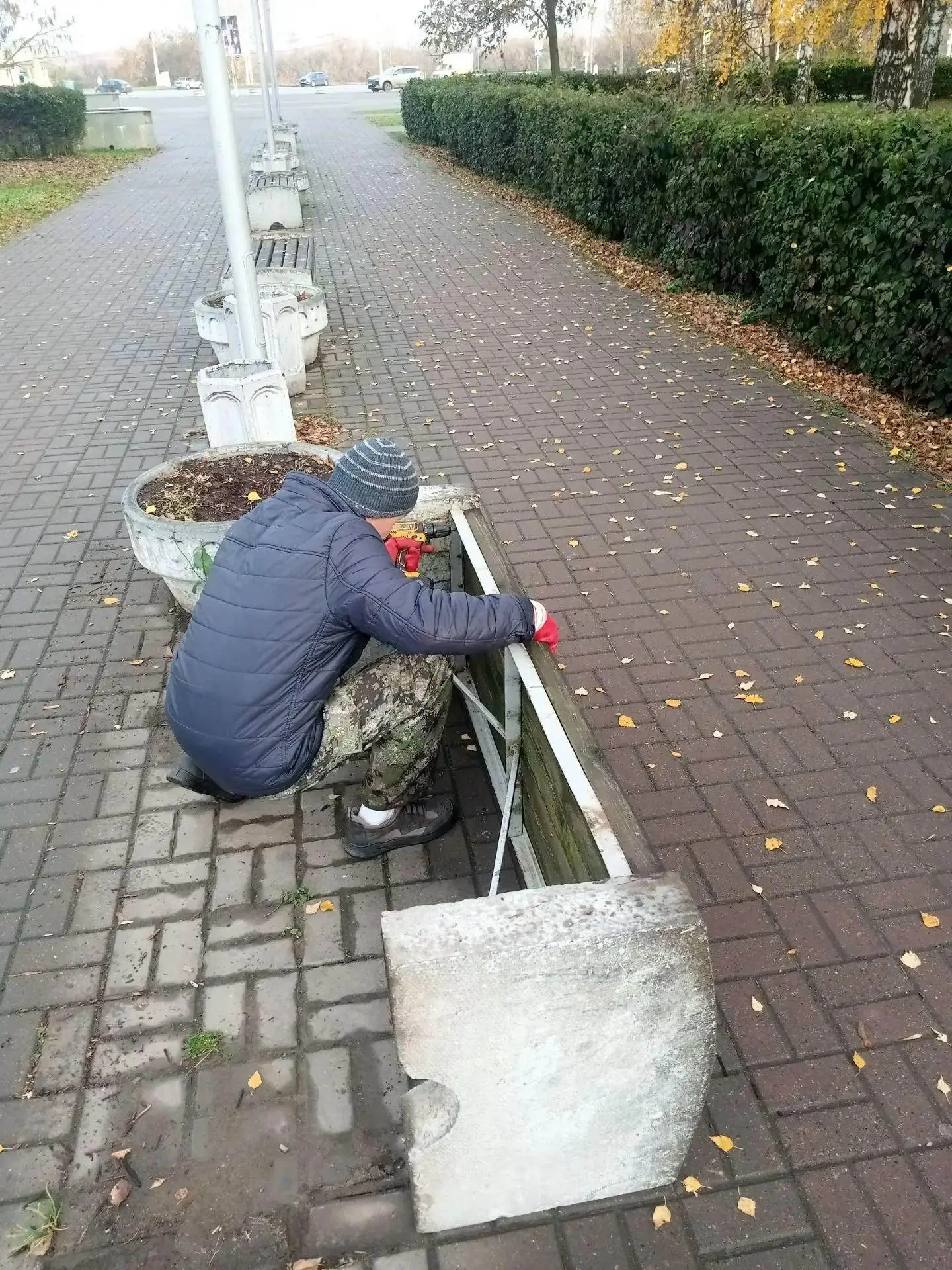 ❄️ В Глазове готовят общественные пространства к зиме