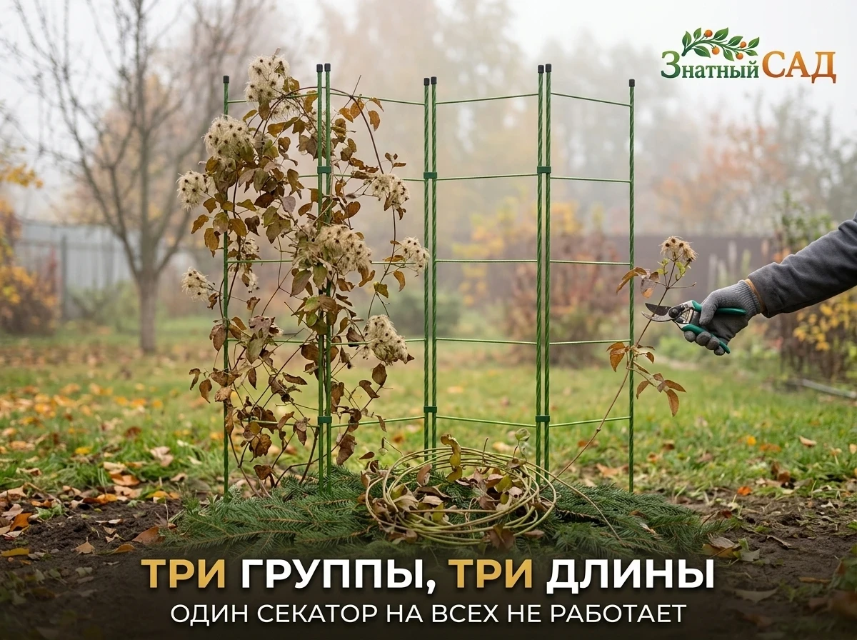 ✂️ КЛЕМАТИС РЕЖУТ ПО ГРУППЕ, А НЕ ПО КАЛЕНДАРЮ