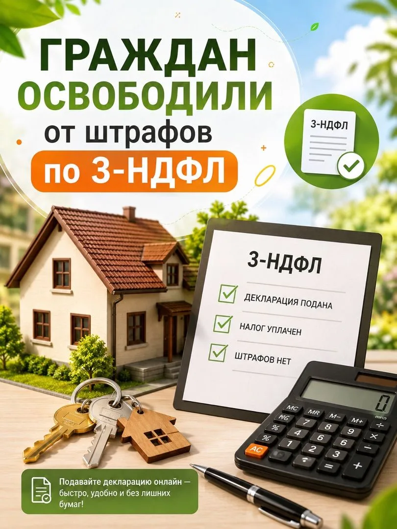 ❗️Граждан освободили от штрафов по 3-НДФЛ