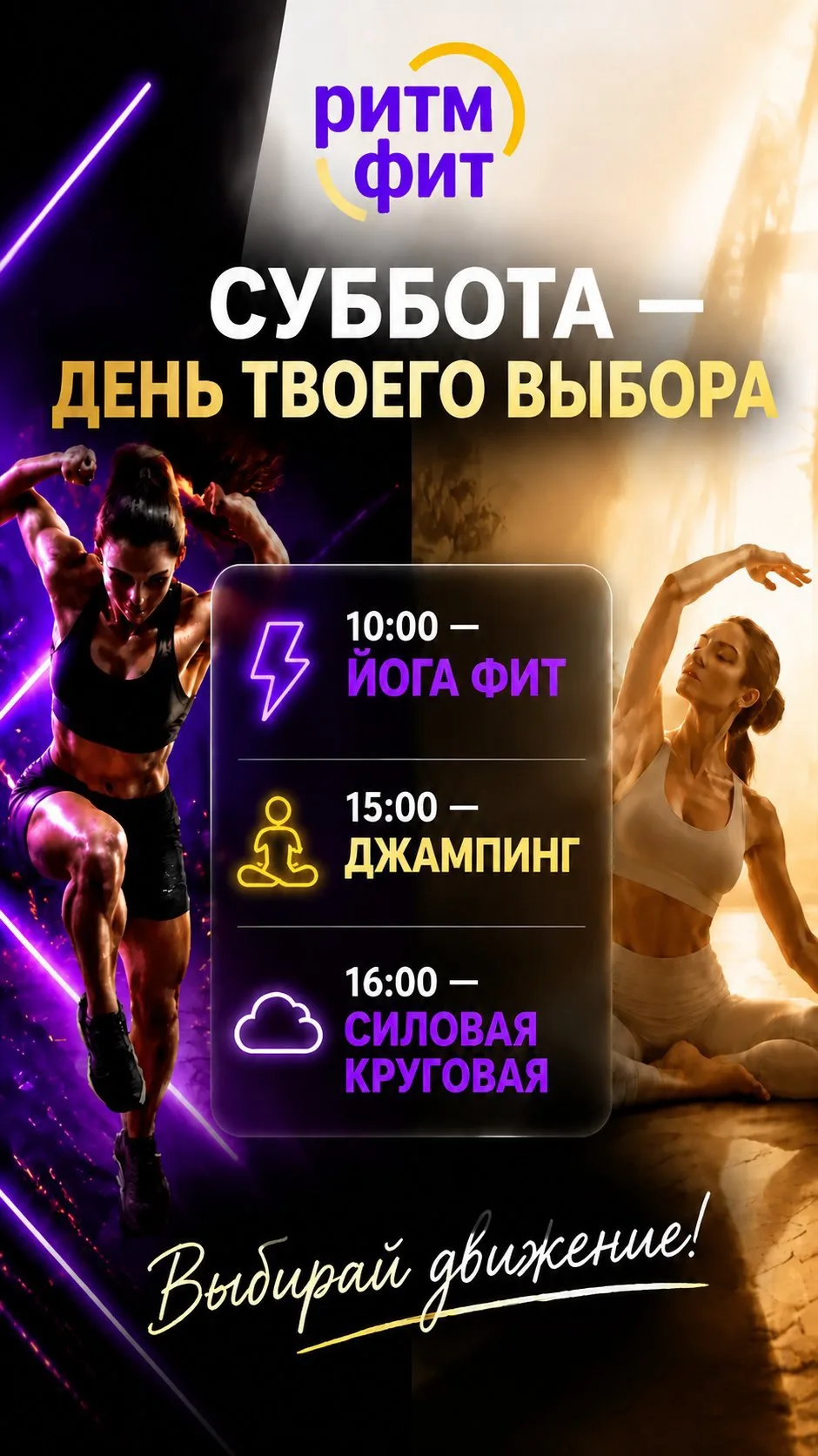 🔥🔥🔥Заниматься фитнесом утром в выходные важно, потому что это ускоряет обмен веществ...