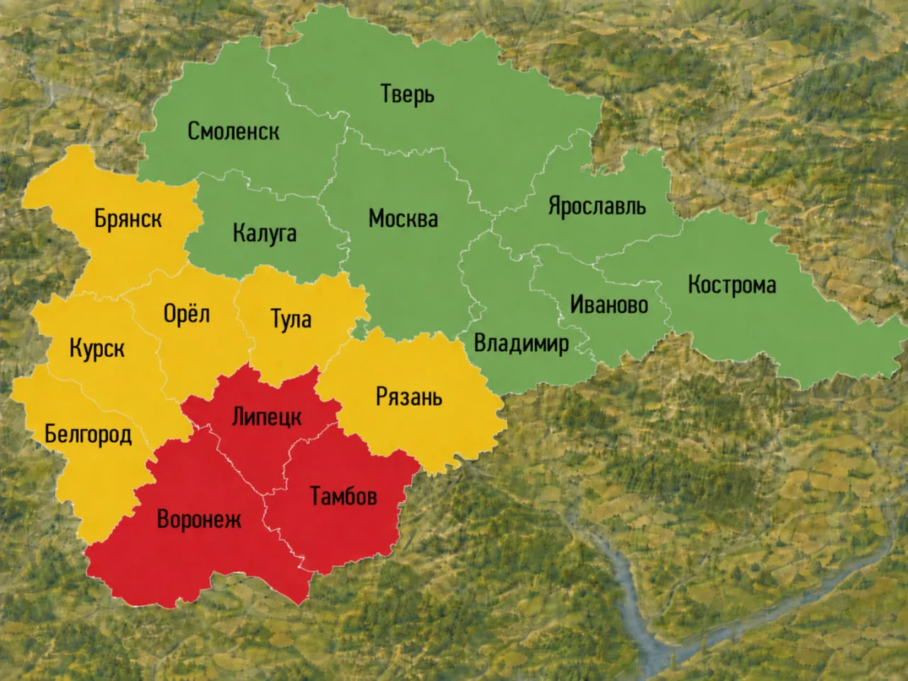 🔴 - угроза ракетного удара.