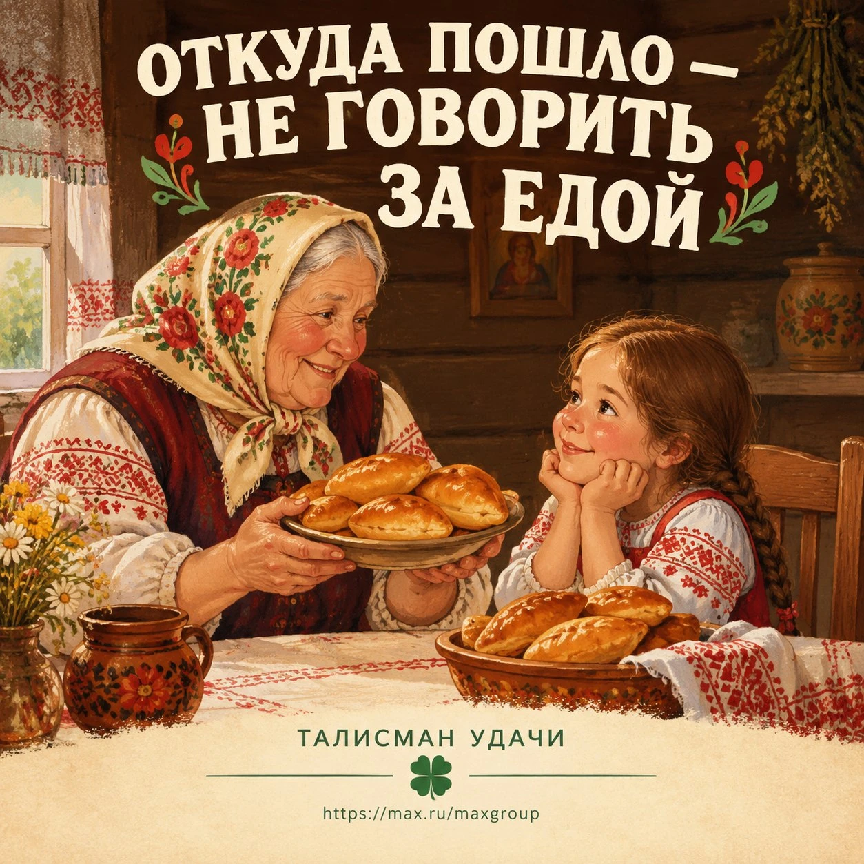 🔍 ОТКУДА ПОШЛО — НЕ ГОВОРИТЬ ЗА ЕДОЙ