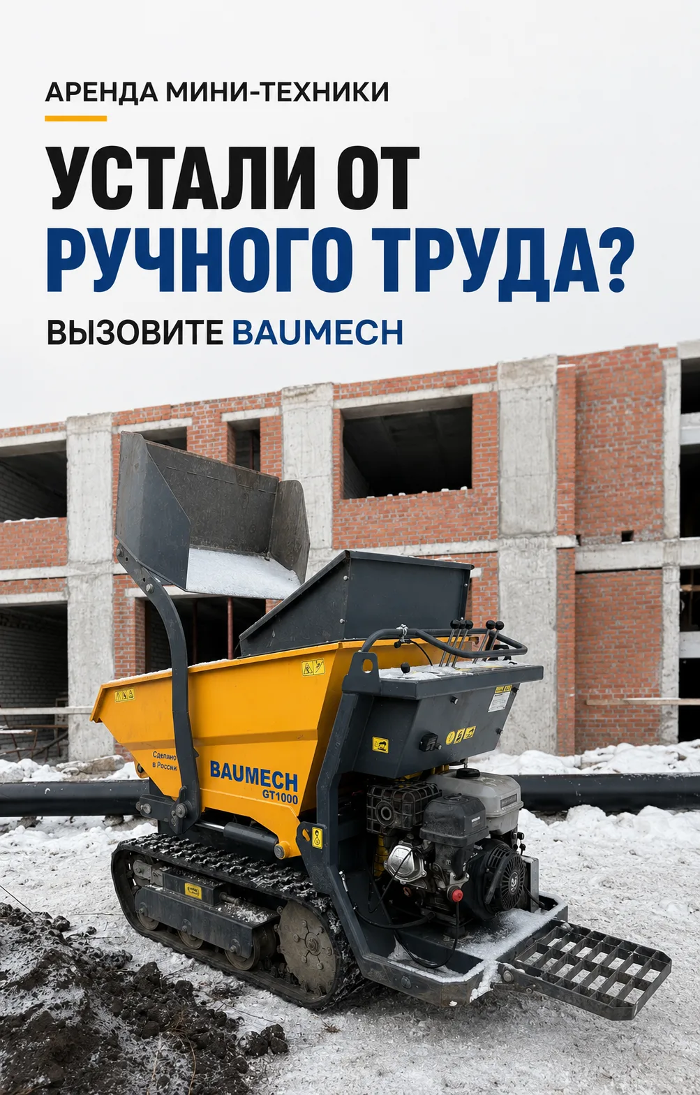 Устали от ручного труда? Вызовите BAUMECH!