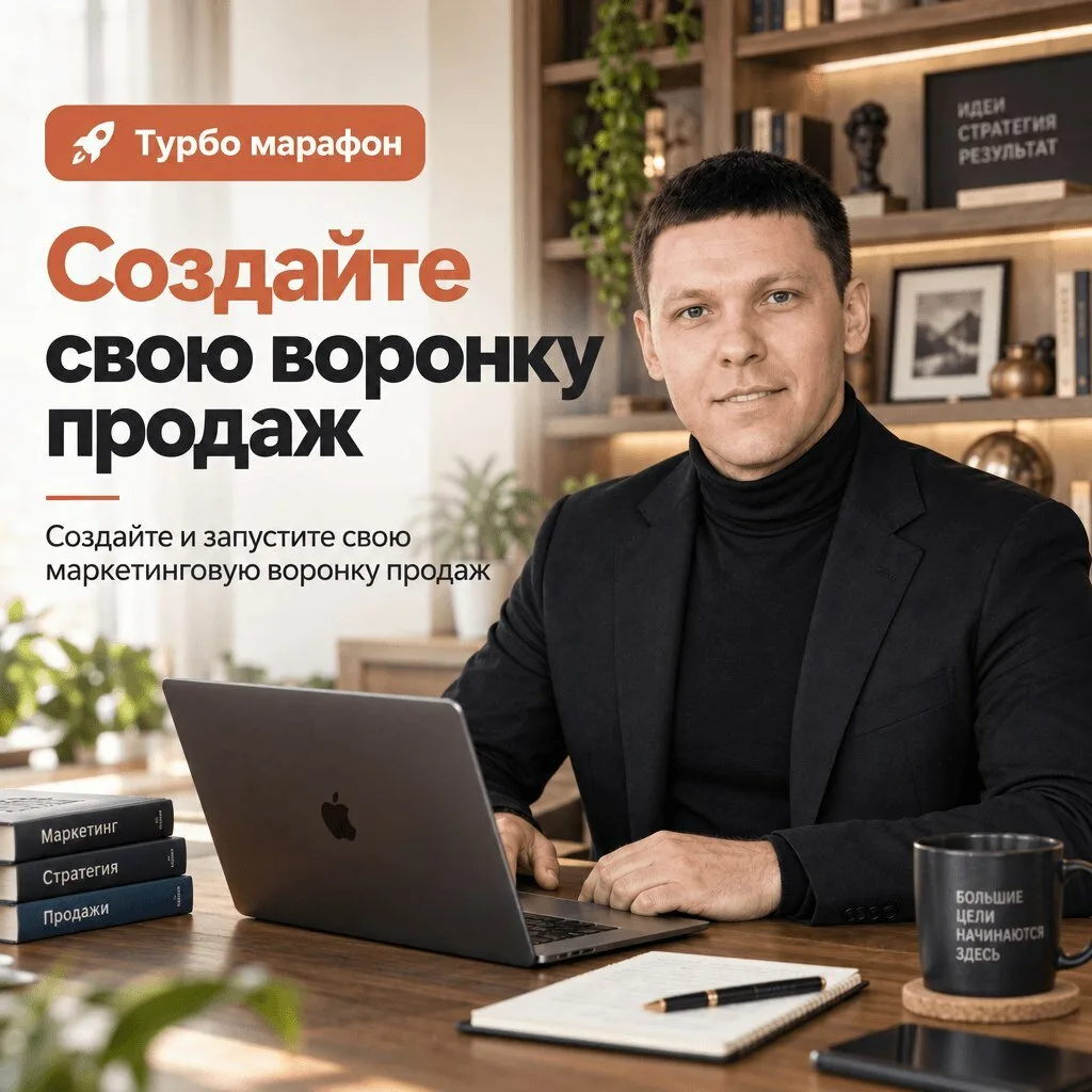 Первая продажа курса через 5 дней после запуска воронки
