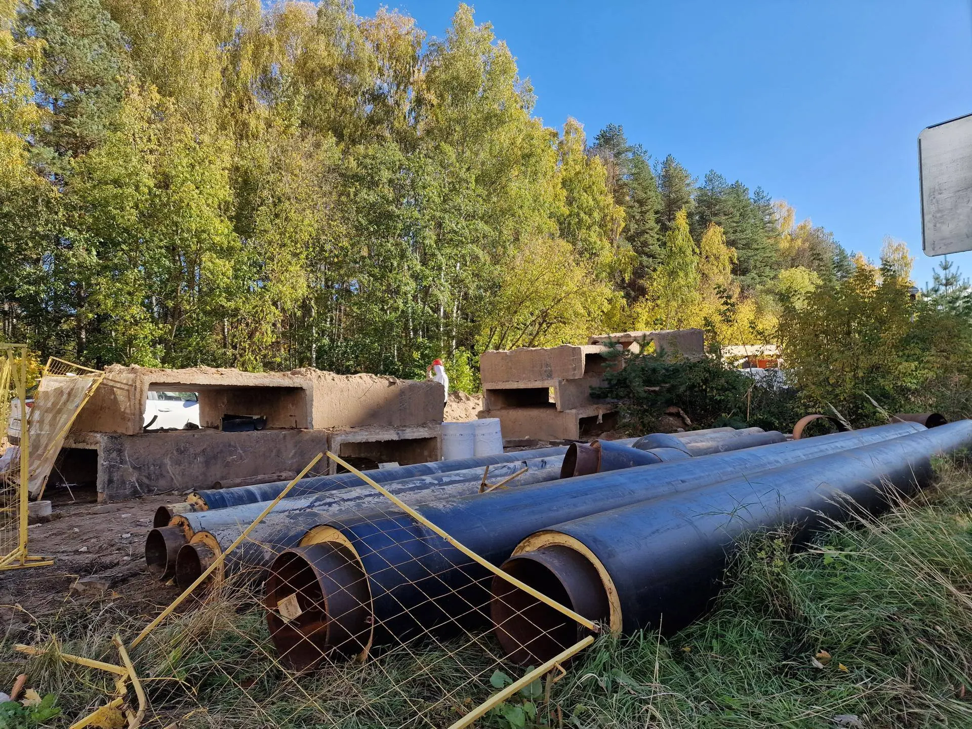 В Дубне начали укладку труб на очередном участке теплосетей