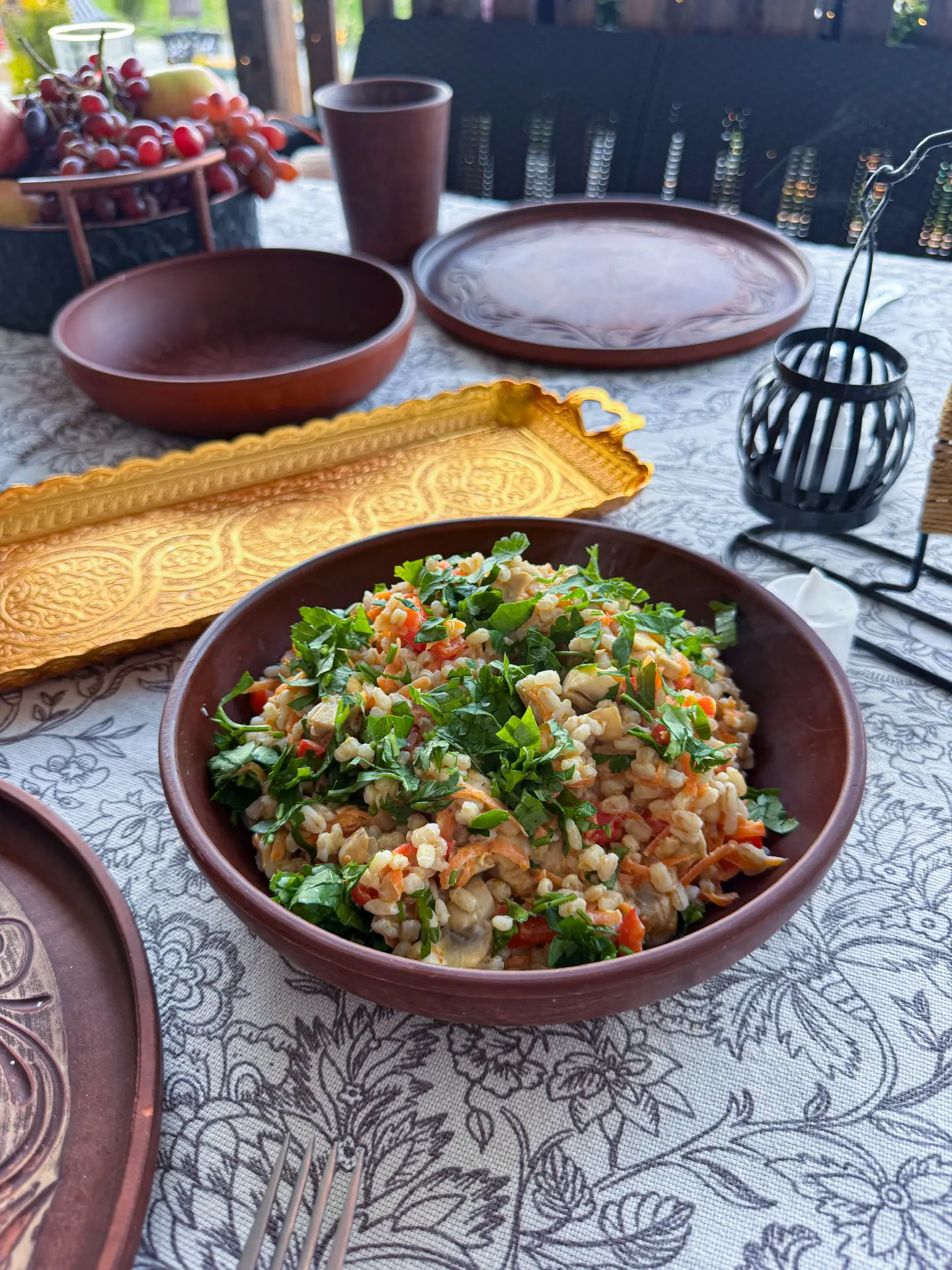 СЛИВОЧНАЯ ПЕРЛОВКА с овощами и грибами 🔥