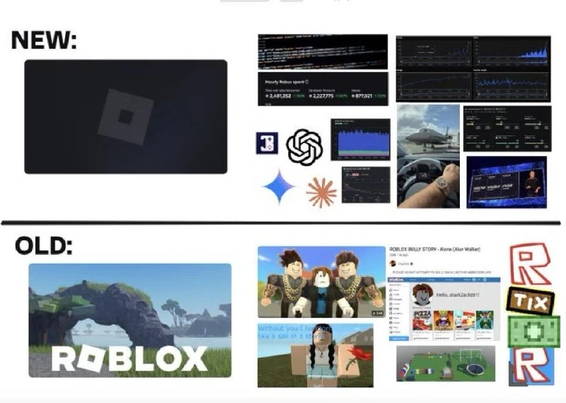 Roblox до и после 👀